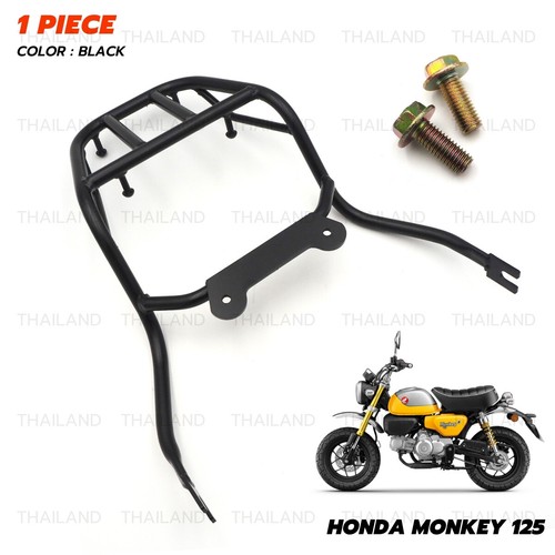 For Honda Monkey 125 Z125 2018 - 22 Rear Rack Luggage Carry Matte Black - Picture 2 of 10