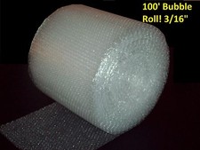 100' Bubble Wrap  SMALL 3/16" Bubble 12" Wide Perforated Every 12"