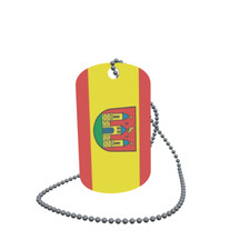 Dog Tag Flag Bunting Peitz Dog Tag Aluminium 30 x 50mm