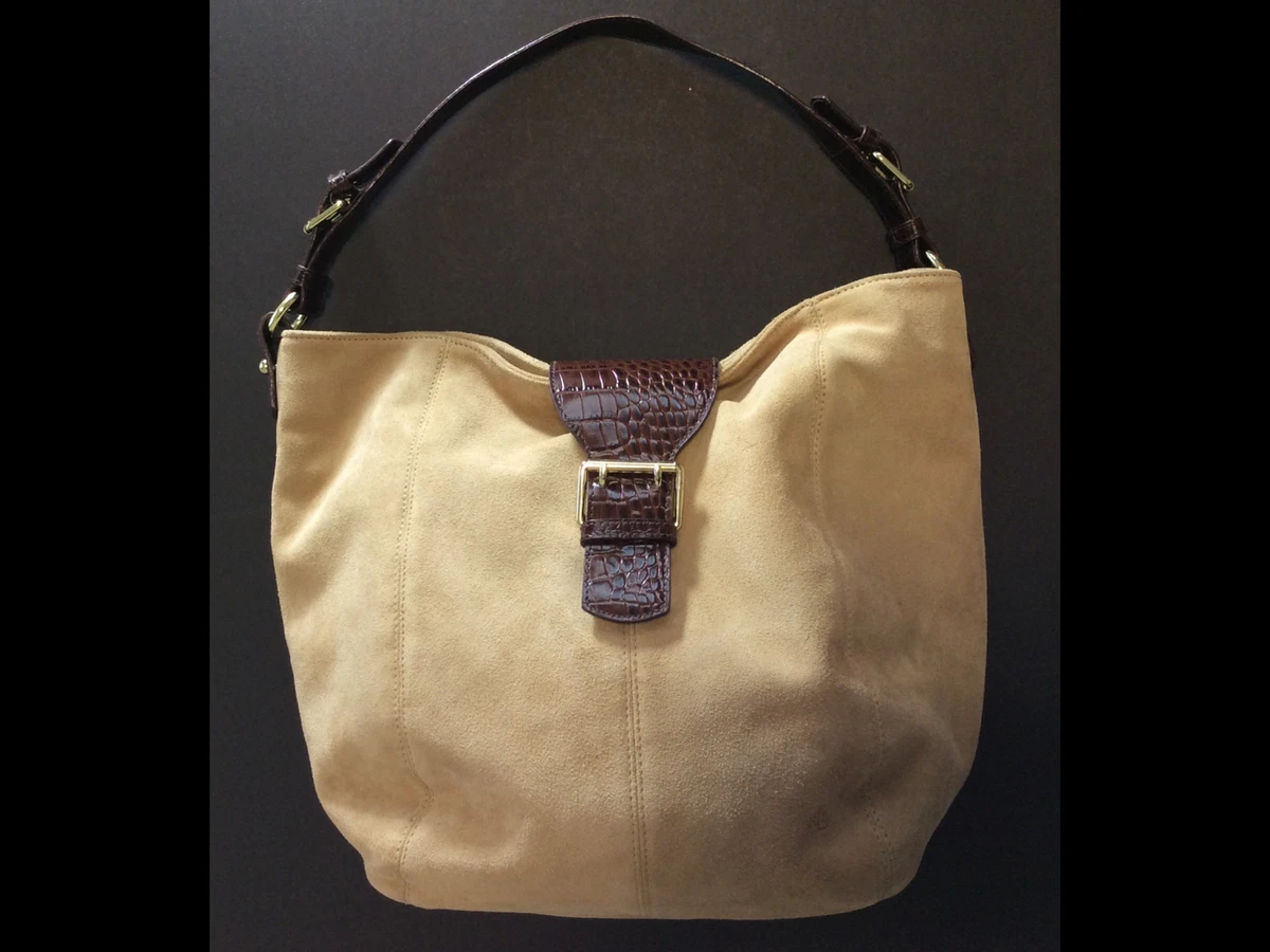 Ralph lauren nubuck outlet leather hobo bag