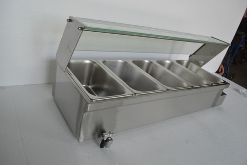 Electric 5-Pot Food Warmer(110V,1.5KW,5*1/3Pans)w/Removable Glass Shelf Best - Picture 4 of 4