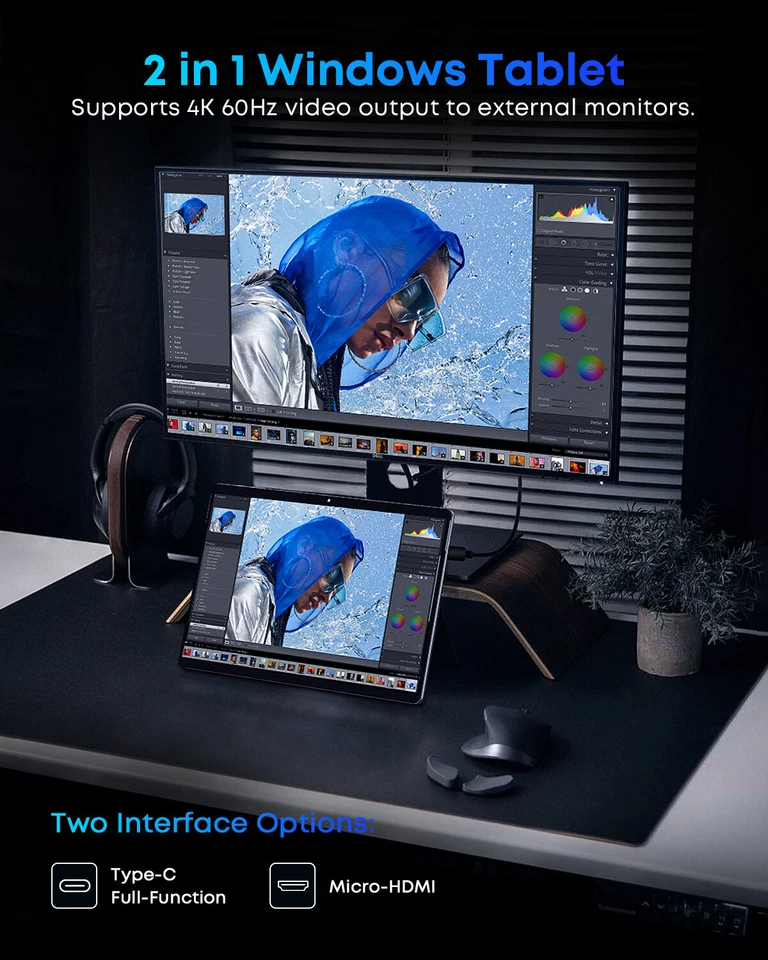 CHUWI Hi10 Max 12.96" Intel N100 Windows11 Tablet/Laptop Set 12G RAM 512G - Image 2 of 4