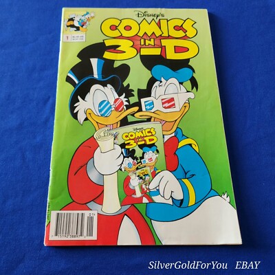 Disney's COMICS IN 3-D #1 Donald Duck Scrooge McDuck Comic Book