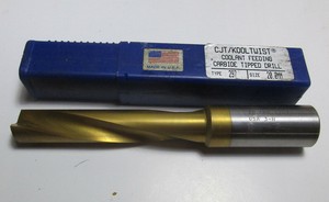 New CJT Kool Twist Carbide Tipped Coolant Feeding Drill Bit Size 7//16/"