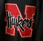 Champion Vintage Nebraska Huskers Black Red Nylon Jacket Mens Size XLarge — photo 2