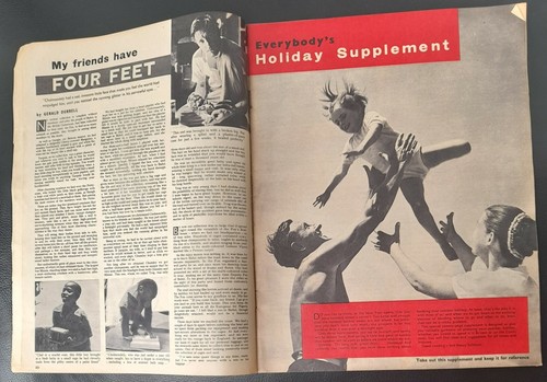 Jan 4 1958 Everybody`s Magazine Circus Clowns cover 20 page holiday supplement - Picture 5 of 11
