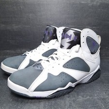 Air Jordan 7 Retro Sneakers Flint Gray White Shoes CU9307-100 Men's Size 12