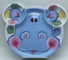 American Greetings Children's Plates - Made in the USA ~ Harvey the Hippo