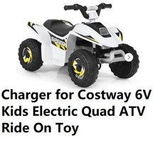   charger power supply for costway 6V Kids Ride On electric quad ATV