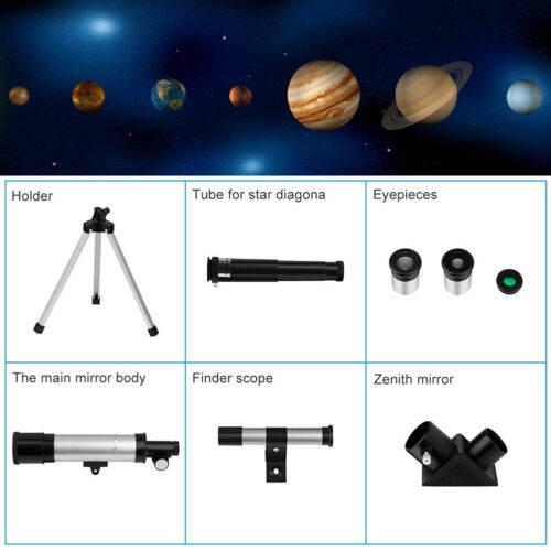 Portable Telescope with Aluminum Tripod Travel Spotting Scope for Outdoor Travel - Picture 8 of 12