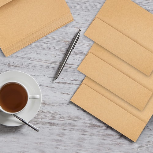 50 Pack 5x7 Inch Square Envelopes for Wedding Baby Shower Graduation Party - Picture 2 of 6