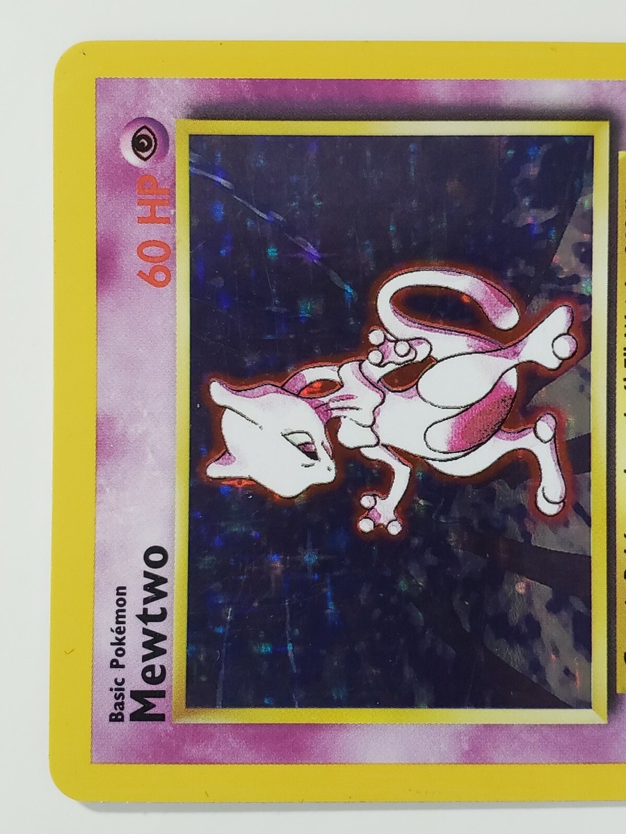Mewtwo Holo 10/102 - 1999 Pokémon WOTC Mewtwo Holo 10/102 Ultra Rare Base Set WOTC 1999 Pokemon