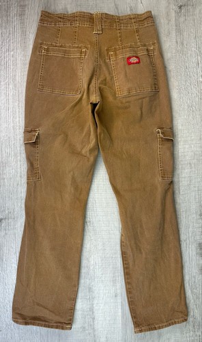 Dickies Cargo Pants Brown Canvas Work Wear Girls Women’s 5/27 (Actual 26.5X26) - Bild 2 von 21