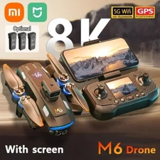 M6 Drone 8K Professional HD Camera Drone 5G WIFI FPV 4k Drone Large Screen New