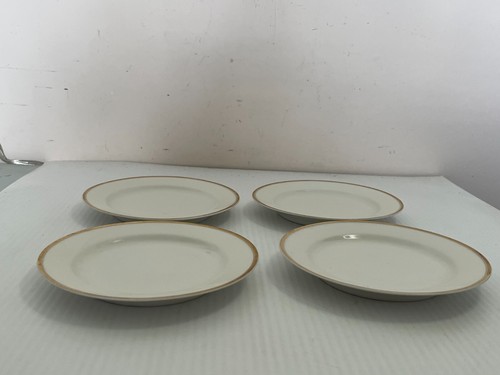 Vintage Lot 4 Gold getrimmt Haviland Limoges Seite Brotteller 6,25" - Bild 2 von 5