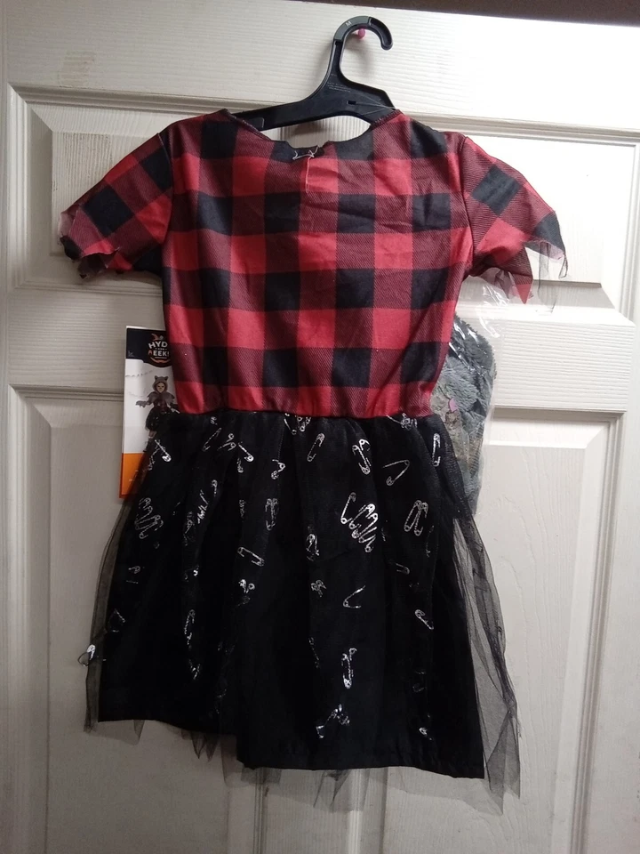 Hyde & Eek! Fantasia infantil vestido lobisomem punk. MÉDIO - Imagem 4 de 4