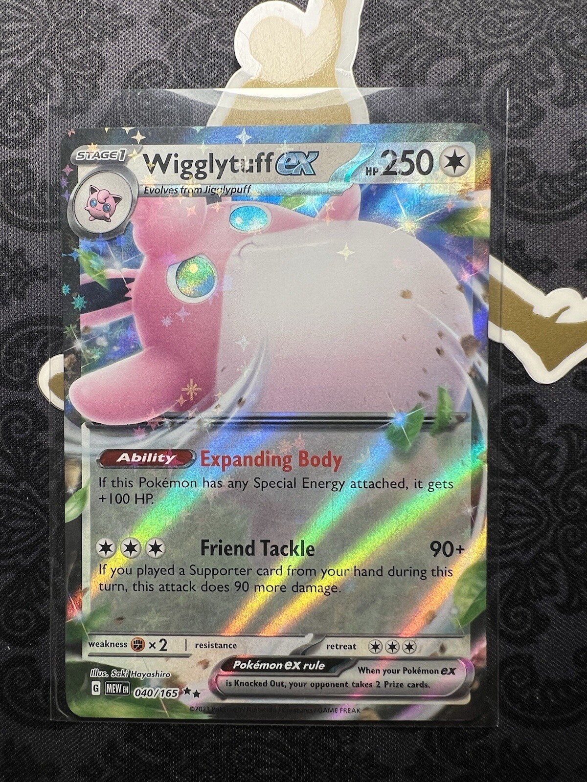 Wigglytuff ex 040/165 Double Rare Scarlet and Violet 151 Eng Pokemon TCG NM
