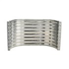 Steel Straight Area Window Well Galvanized Steel Durable Coated 37x12x24 Inch