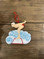 Swimmer  Boy Personalized Christmas Ornament