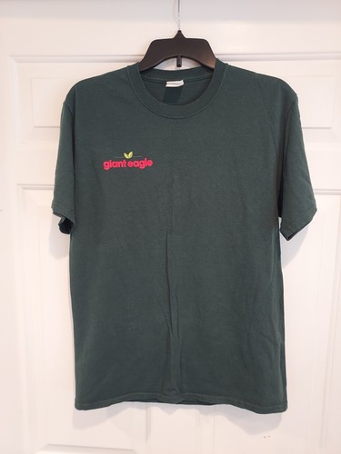 Giant Eagle Grocery Store Christmas Themed T-shirt Men's Medium Green - 第 1/6 張圖片