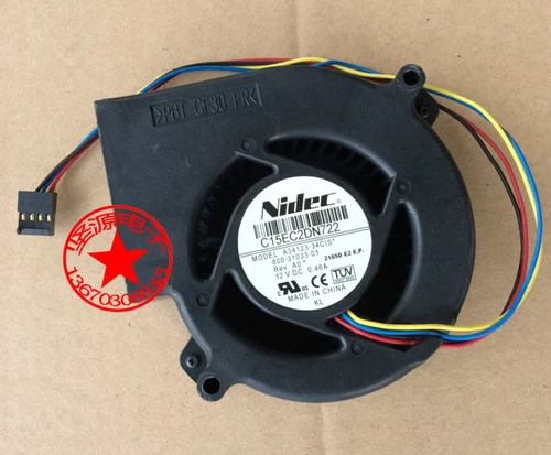 1pcs A34123-34CIS fan 800-31033-01 12V 0.46A 4-wire #F1