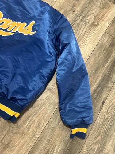 Chaqueta de satén vintage de Los Angeles Rams Pro Line Starter para hombre XL doble cara - Imagen 2 de 23