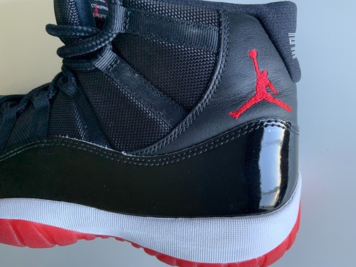Nike Air Jordan 11 Retro Playoffs Bred 378037-061 2019 Para hombres 12 Zapatos Negro/Blanco/Rojo - Imagen 15 de 15