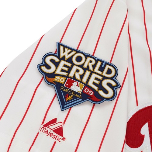 Camiseta deportiva para hombre de Jimmy Rollins de los Philadelphia Phillies 2009 Home & Road - Imagen 9 de 16