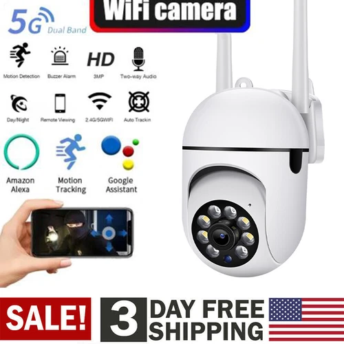 Sistema De 2 Camara inalámbrica al aire libre Smart Home Security IR Cam 5G WIFI