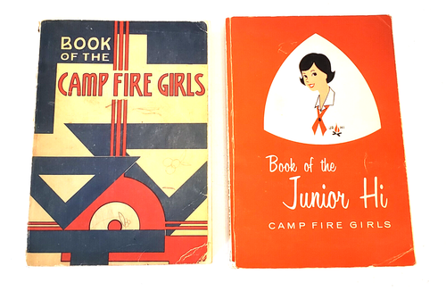 2 alte Lagerfeuerbücher "Lagerfeuermädchen" 1959 + "Junior Hi Lagerfeuermädchen" 1962