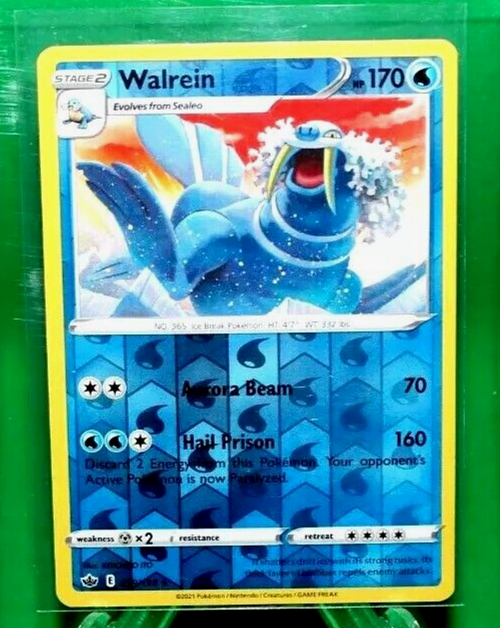 Walrein HP170 2021 Collectible Pokemon Card No. 039/198 Walrein HP170 2021 Collectible Pokemon Card No. 039/198