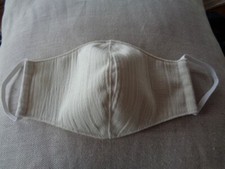 WOW NEW Quality Handmade Designer Custom LINEN Oatmeal MASK Made In USA L K