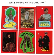 1985 TOPPS RETURN TO OZ STICKERS. / SEE DROP DOWN MENU FOR CARD YOU WILL RECEIVE