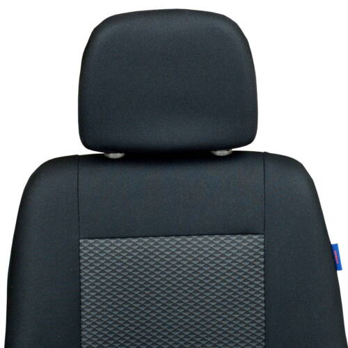Coprisedili nero e grigio per FIAT DUCATO coprisedile auto ANTERIORI SOLO SEDILE CONDUCENTE - Foto 6 di 6