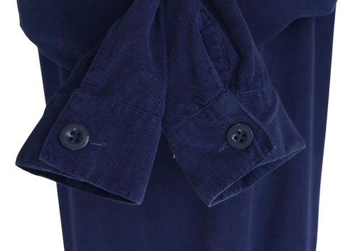 Vintage 80s Laura Ashley Navy Corduroy Cottage Sailor Dress UK 16 / US 14 - Picture 10 of 15