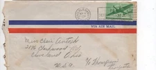 United States Airmail cover C29 Honolulu Hawaii to Cleveland OH