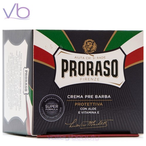 PRORASO Pre-Shave Creams | Red, White, Blue, Green | Aloe, Vitamin E, Sandalwood - Picture 3 of 11