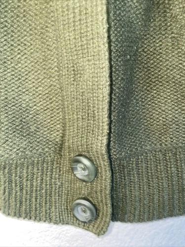 Tweeds chunky Knit Lambs Wool Short Sleeve Sweater L snap lagen cottage boho - Picture 2 of 8