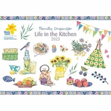 Marie Curie, Life in the Kitchen Month-to-View A4 Planner Calen... Calendar Book