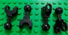 Lego Hero Factory/Chima 4 Arm/Leg Ball Jnt on Axle,Ball Socket Short 90611 BLACK