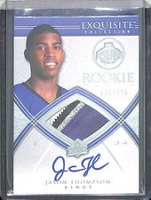2008-09 Upper Deck Exquisite Collection Rookie Patch Autograph 65 Jason Thompson