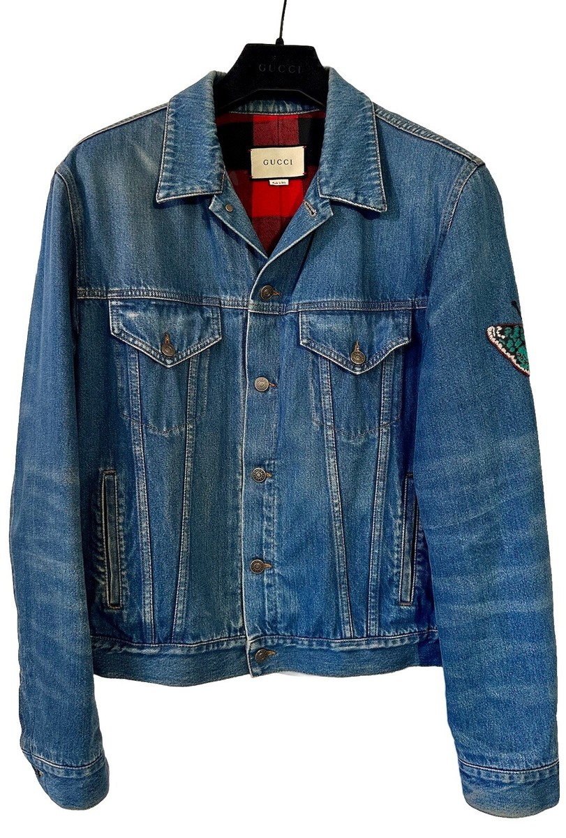 Gucci L'Aveugle Par Amour Tiger Denim Jacket, Used in Good Gucci L'Aveugle Par Amour Tiger Denim Jacket, Used in Good