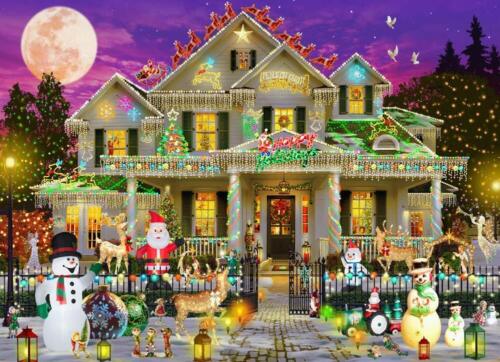 ROMPECABEZAS HAPPY HOLIDAYS 1000 PIEZAS de NAVIDAD DE VERMONT ~ NUEVO Y SELLADO