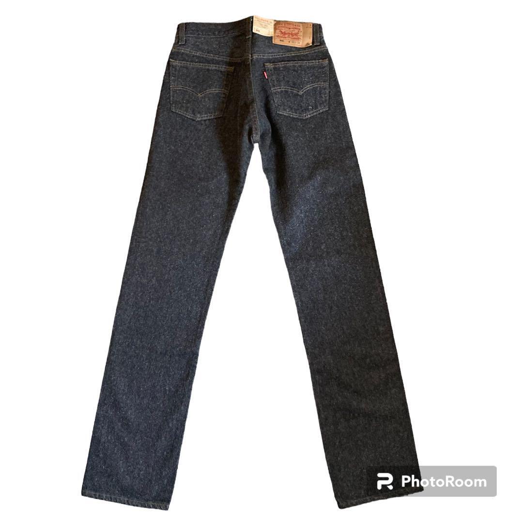 USA made 90s Levi's 501 denim pants dead stock yarn dyed black w30 USA made 90s Levi's 501 denim pants dead stock yarn dyed black w30