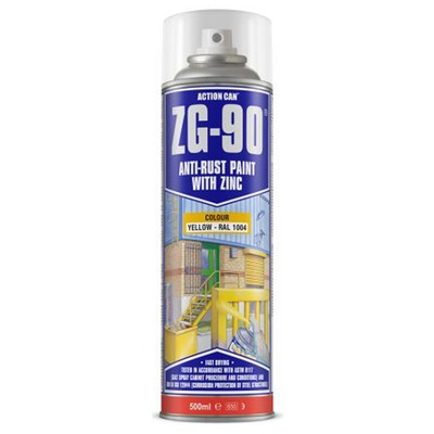 rust anti paint metal 500ml corrosion zg primer spray fast action yellow homeland