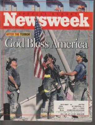 Newsweek After the Terror God Bless America September 2001 KL2996