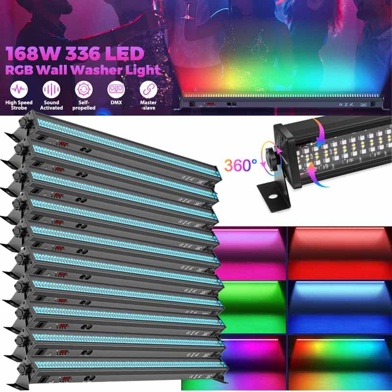 336 LED RGB Stage Wall Wash Bar Light DMX DJ Party Disco Lights LED Beam Light