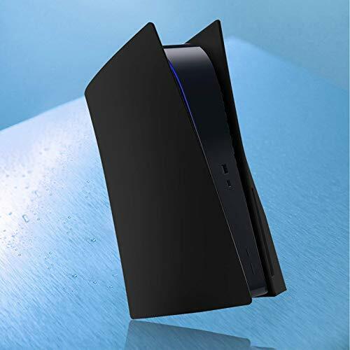 PS5 Cover PS5 Plates, Hard Shockproof PS5 Cover Plates for PS5 Console, ABS  Anti-Scratch PS5 Console Cover PS5 Replacement Cover Shell PS5 Black Cover