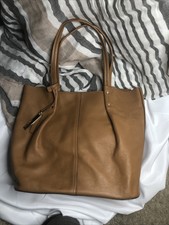 Vince Camuto Tan Pebbled Leather Tote
