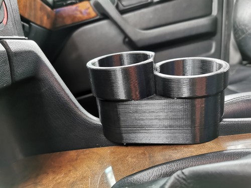 BMW e34, e32 Dual Cup Holder 3D Printed PETG Material High Resist Front Storage - Picture 12 of 24